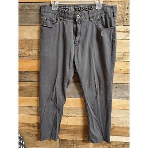 Iron Co. 36x30 Men's Khaki Style Gray Pants Straight Leg